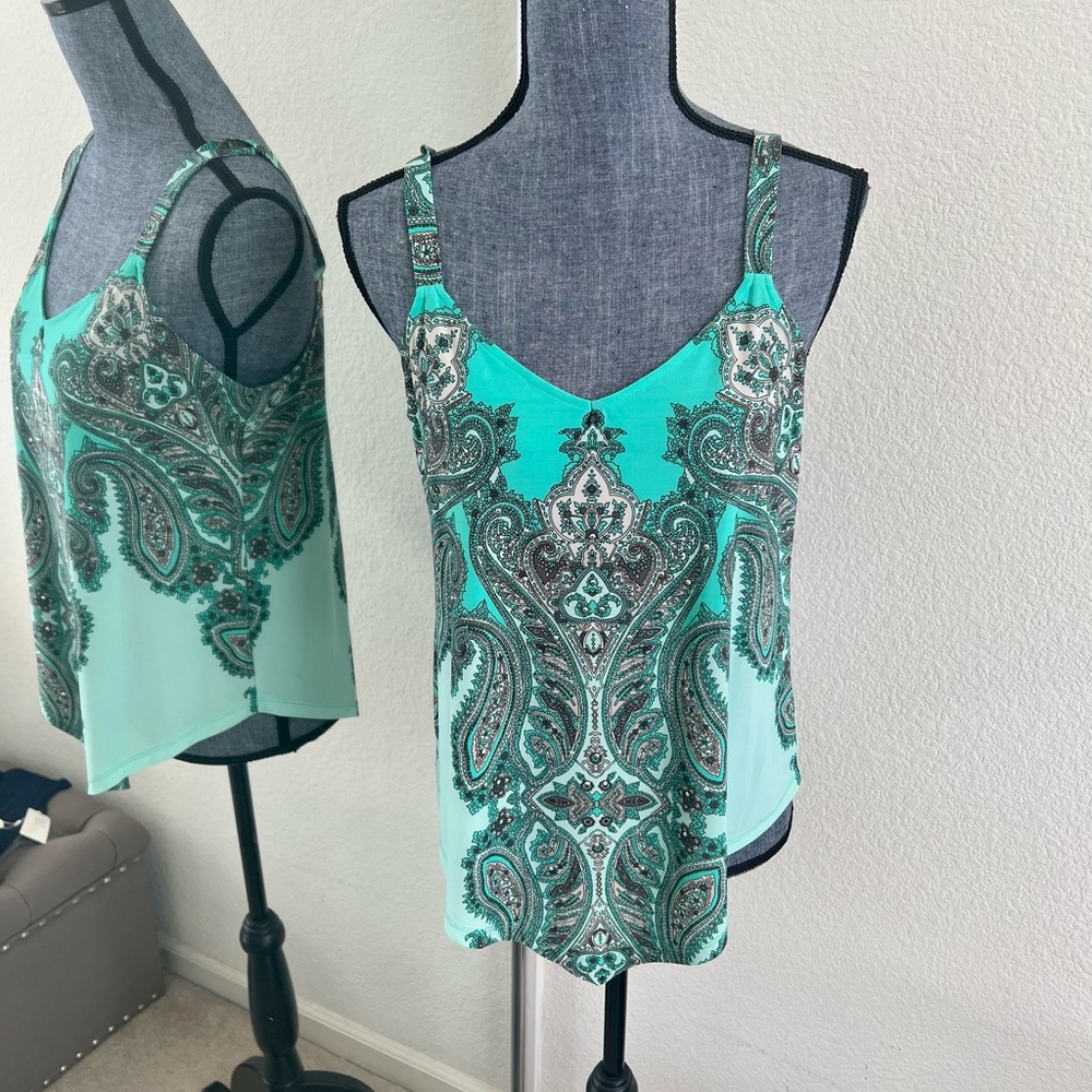 INC Embellished Scarf Top